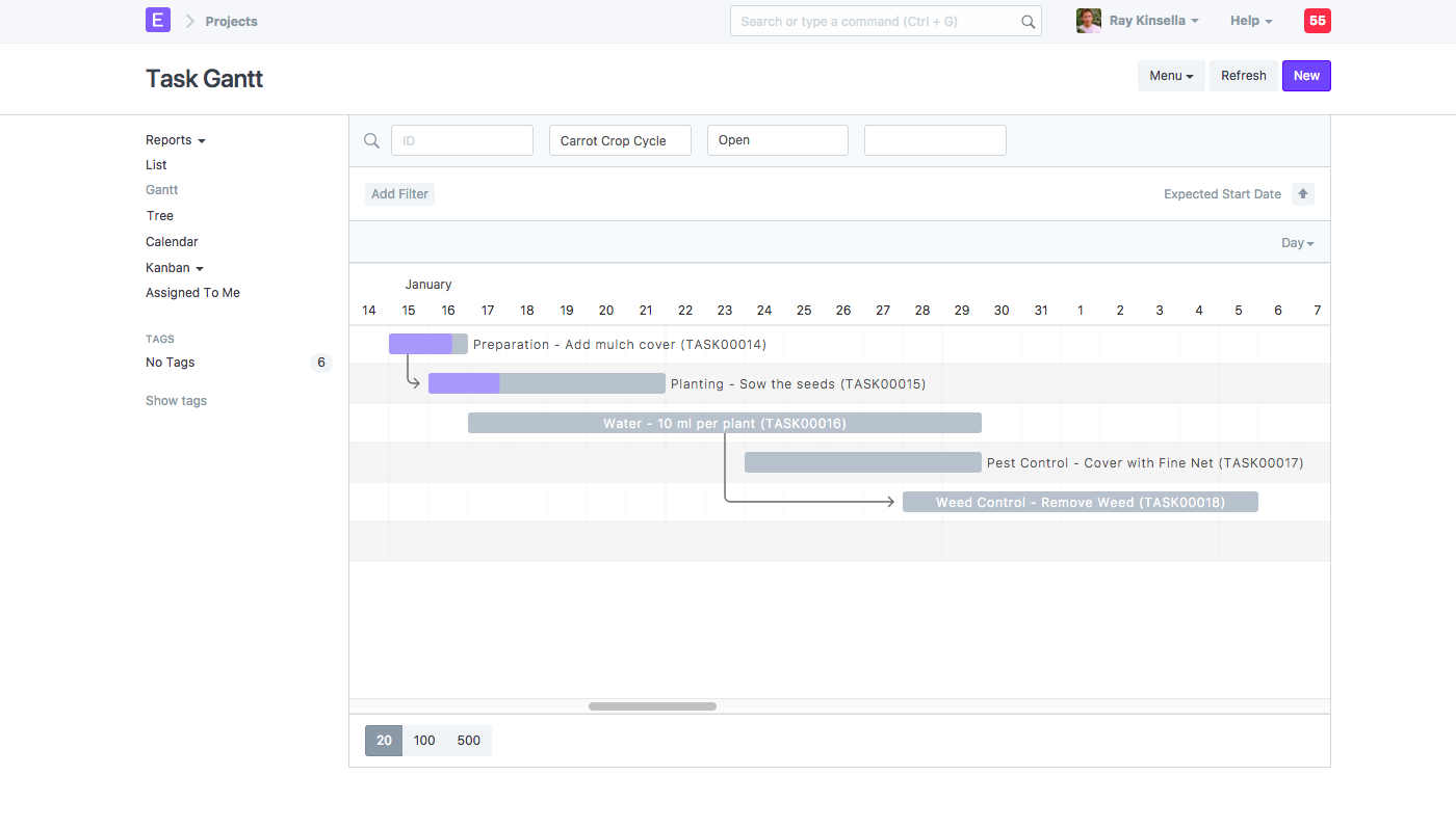erpnext screen