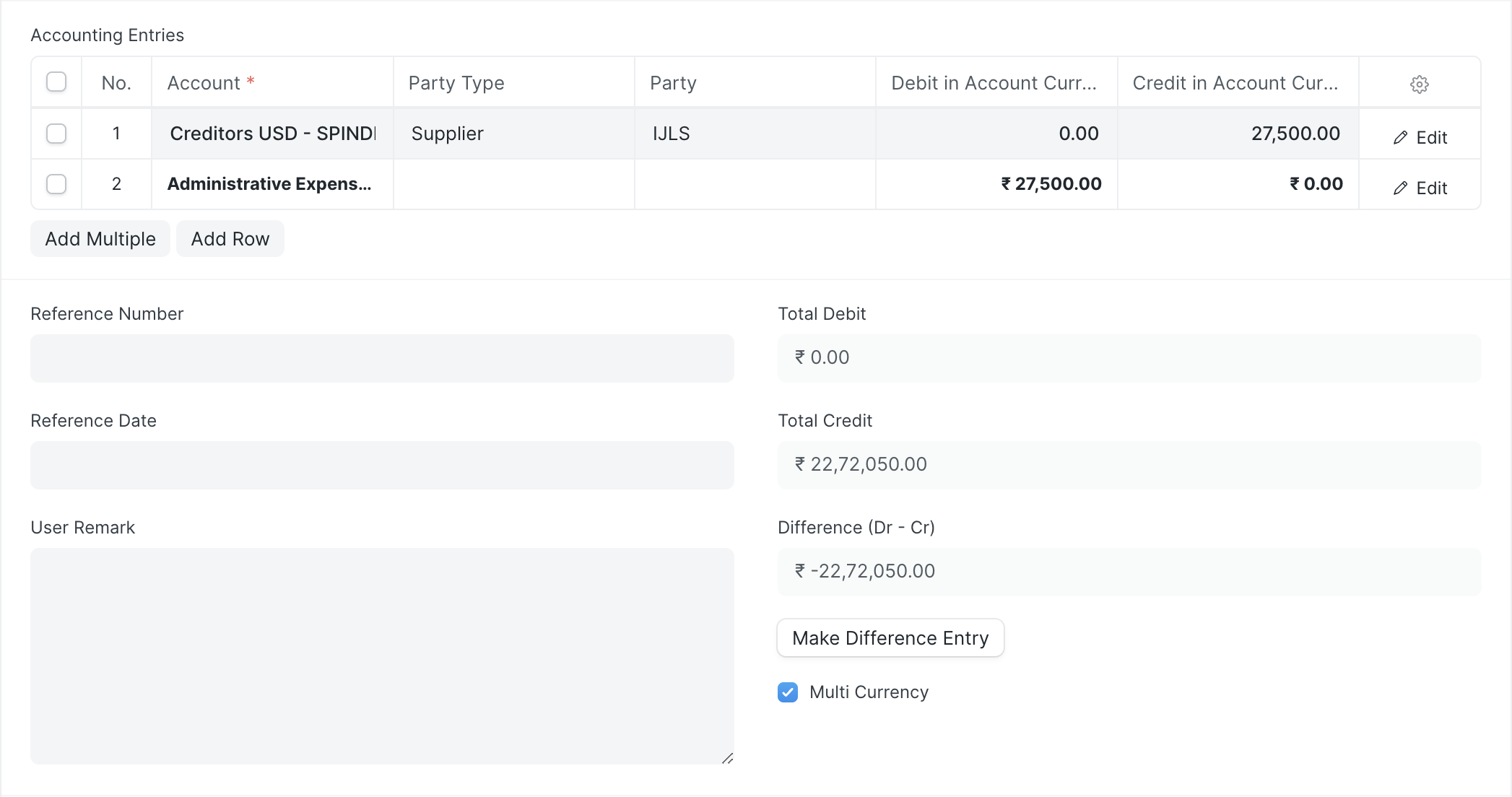 The complete accounting solution with all types of journal entries