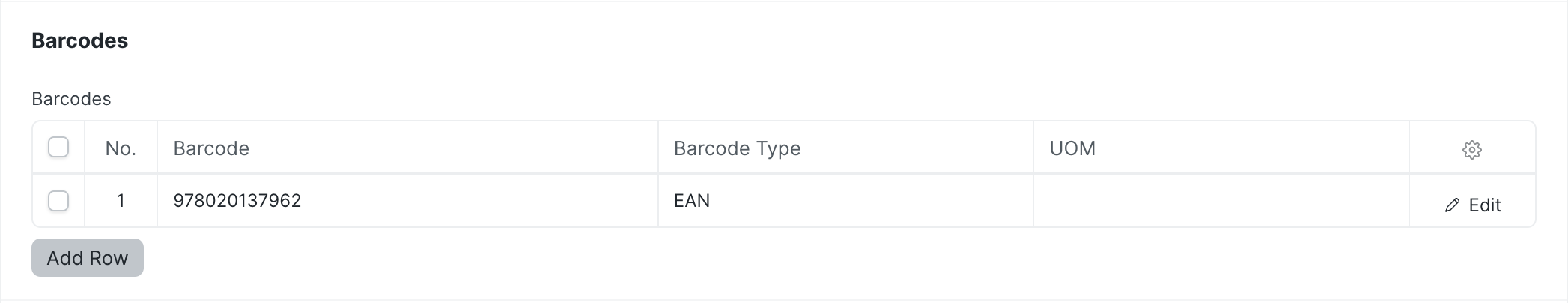 Open Source ERP for Supermarkets - Barcodes